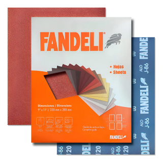 Lija de Esmeril Grano 120 Roja J-86 Fandeli