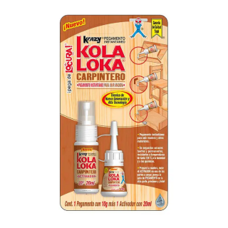 Pegamento para unir madera 10g con activador de 20ml Kola Loka