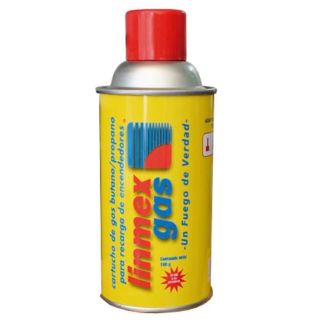 Cartucho de gas butano linmex para encendedor de 90 grs