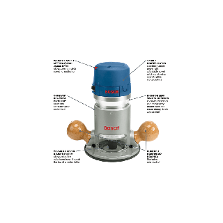 Router 2.25 Hp 1440W 8,000 - 25,000 rpm Heavy Duty 1617 EVS 1617.7 Bosch