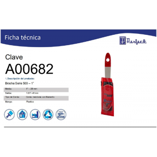 Brocha Serie 500 – 1” A00682 Perfect