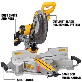 Sierra ingleteadora angular telescópica 12 Pulg 1675w DWS780 DeWalt