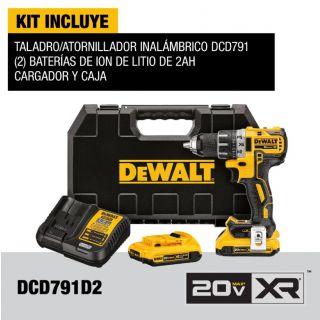 Taladro atornillador 20V Max xr brushless DCD791D2-B3 DeWalt