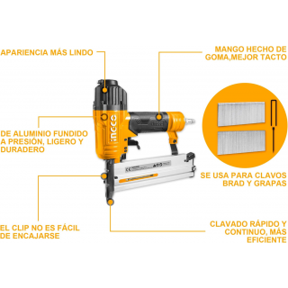 Clavadora Engrapadora Neumática ACN50401 Ingco