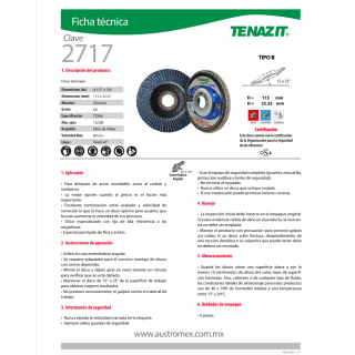 Disco laminado Easy-cut 4-1/2 Pulg 2717 Austromex