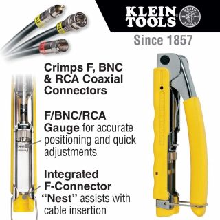 Engarzadora a compresión compacta y multiconectores VDV211-048 Klein Tools