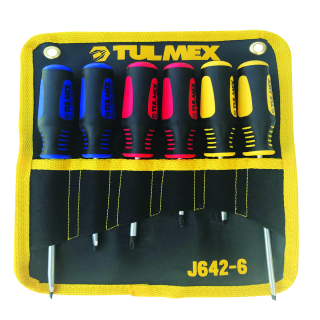 Juego de 6 desarmadores J642-6 Tulmex