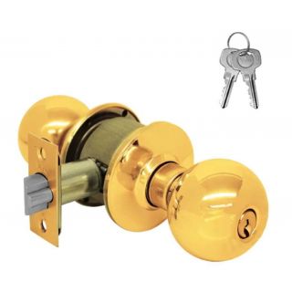 Cerradura 52PD para recamara Ball laton brillante 80032 Yale