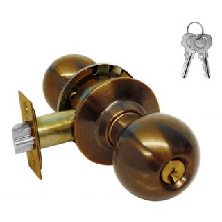 Cerradura 52PD para recamara Ball Latón antiguo 80034 Yale