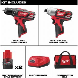Combo Taladro - Atornillador 12V 2494-22 Milwaukee
