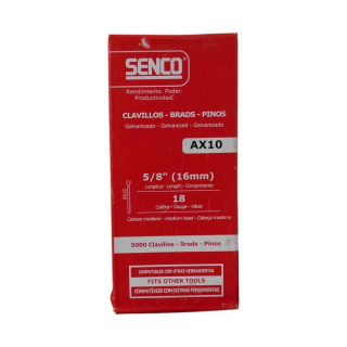 Clavillos galvanizados 5000 Pz 5/8" AX10 Senco