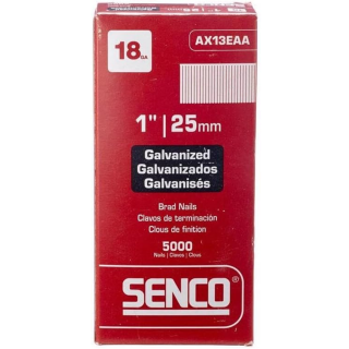 Clavillos galvanizados 5000 Pz 1" AX13 Senco