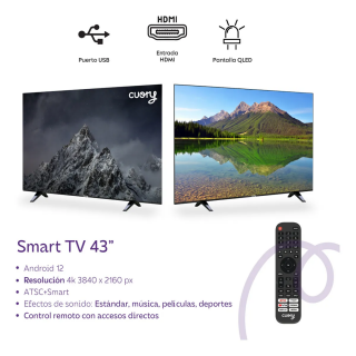 Pantalla 43" Android TV FHD CUOHDTV43 Cuory