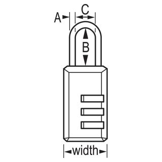 Candado de combinación 646-D Master Lock