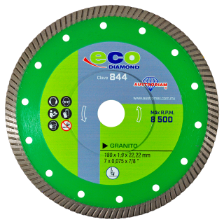 Disco Turbo Delgado de Diamante Granito 7” 844 Austromex