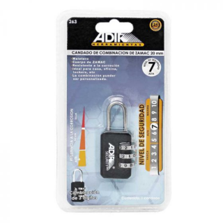 Candado de combinación para maleta AD-263 Adir