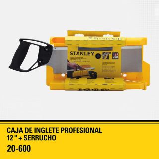 Caja de inglete profesional 14 Pulg serrucho 20-600 Stanley