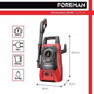 Hidrolavadora 1200W FO2051W Foreman