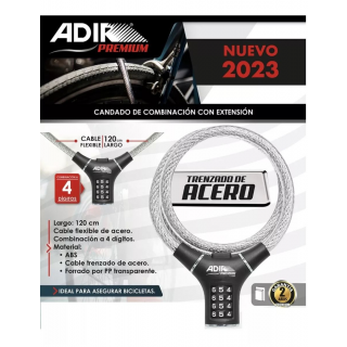 Candado de combinación para Bicicleta 11520 Adir
