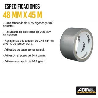 Cinta Gris Ducto 48mm X 45m 1259 Adir