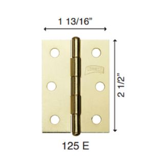 Bisagra 1-13/16 PulgX2-1/2 Pulg 125EL Latón Phillips