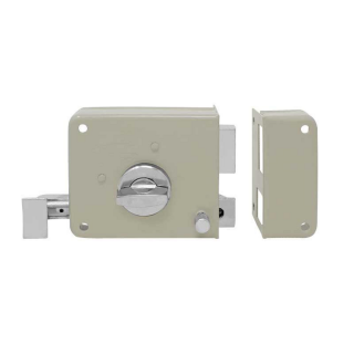 Cerradura de sobreponer derecha llave/mariposa 715 MC IF 4658 Phillips