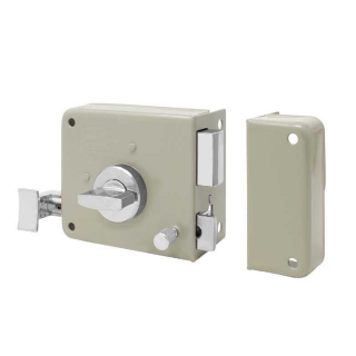 Cerradura de sobreponer derecha llave/mariposa 715 MC IF 4658 Phillips