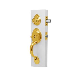 Cerradura de gatillo Llave-Mariposa Venecia Laton brillante Yale