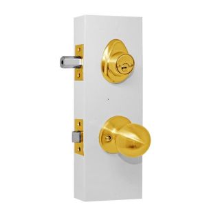 Cerradura de gatillo Llave-Mariposa Venecia Laton brillante Yale