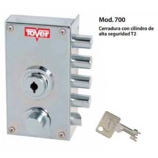 Cerradura de sobreponer estrecha 700 Tover