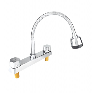 Mezcladora para fregadero 8” cuello flexible 16014 Maxflu