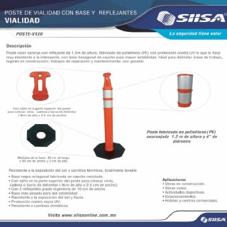 Poste de Vialidad V120 SIISA