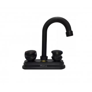 Mezcladora Para Lavabo Negro Mate 16020 Maxflu
