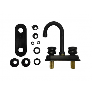 Mezcladora Para Lavabo Negro Mate 16020 Maxflu