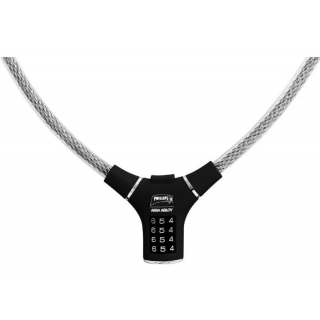 Candado para bicicleta o motocicleta negro 3470 Phillips