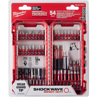 Juego de puntas para taladro y casquillo Shockwave™ de 54 pzs 48-32-4010 Milwaukee