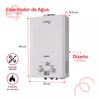 Calentador de Gas 6L CUO-21026L Cuory