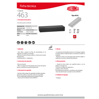 Lima combinada HUM 463 Austromex