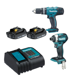 Combo Rotomartillo DHP453-Atornillador DTD156 18V DLX2336SYX Makita