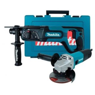 Combo Martillo Perforador Hr2475 - Miniesmeriladora 9557HN Makita