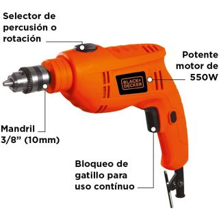 Rotomartillo 550w 3/8 TB550 Black&Decker