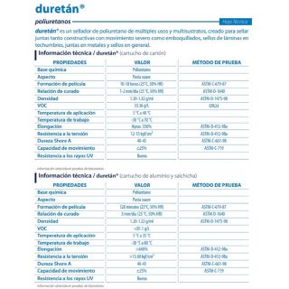 Silicón sellador Duretan Blanco 300 ml Pennsylvania