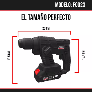 kit rotomartillo y esmeriladora 21V FO-023 Foreman