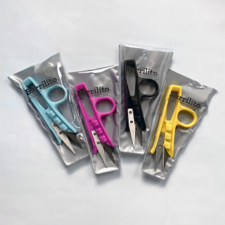 Tijera textilería de platico 4-1/2 Pulg Barrilito