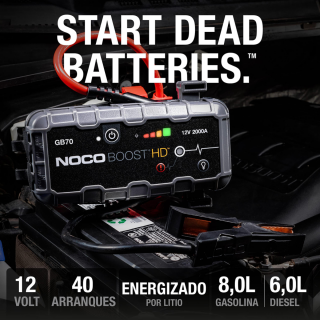 Arrancador de Batería 12V 2000A GB70 Noco