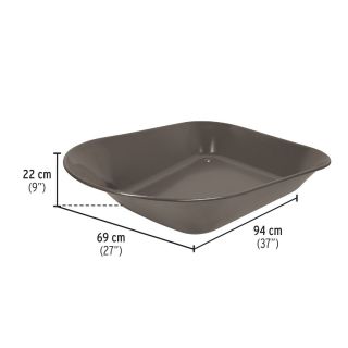 Carretilla 4.5 ft3 gris Neumática 22647 CAP-4NB Pretul