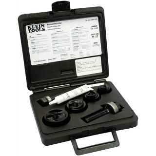 Juego de 4 Sacabocados KT de .50'' a 1.25'' en estuche 53900-SEN Klein Tools
