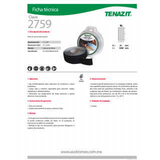 Rollo de lija antiderrapante 5m 2759 Austromex