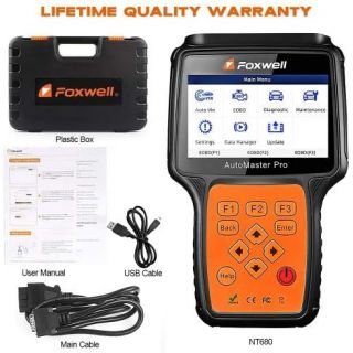 Escaner de motor Obd Bcm Hvac cuerpo de aceleracion Nt680pro Foxwell