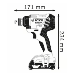 Llave de impacto ¼" - ½" GDX 180-LI 19G5.2 Bosch